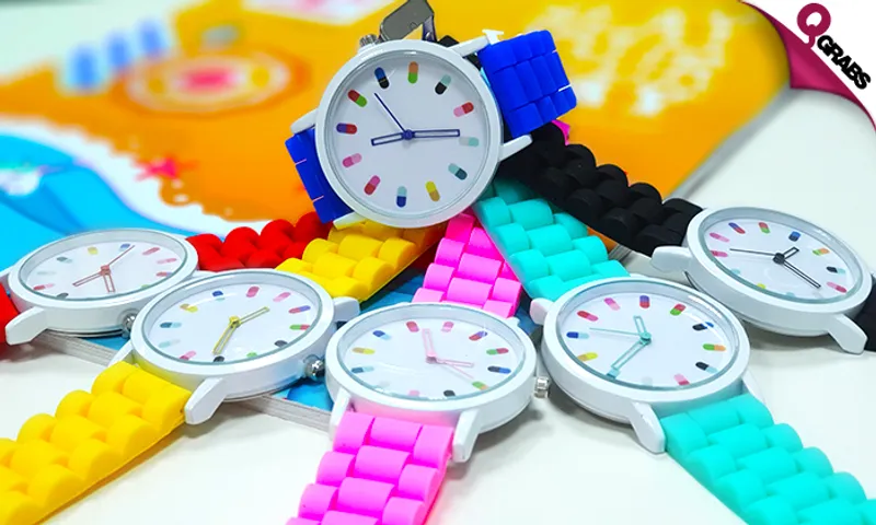 Candy Colored Silicone Watches for Women!